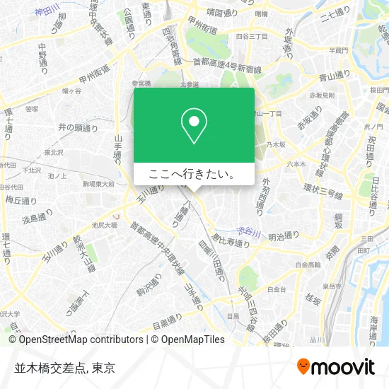 並木橋交差点地図