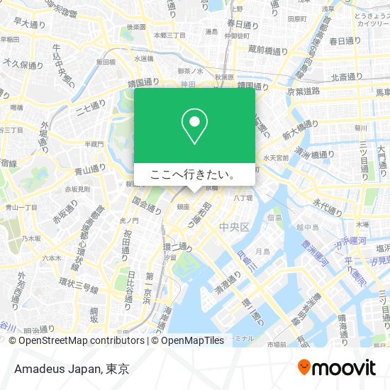 Amadeus Japan地図