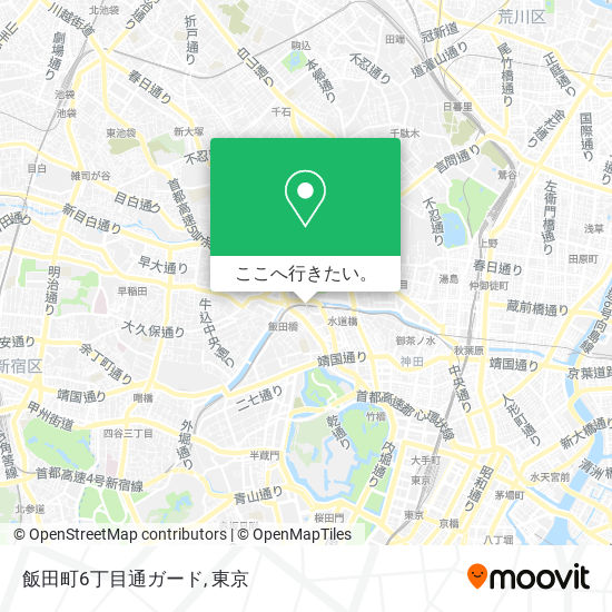 飯田町6丁目通ガード地図