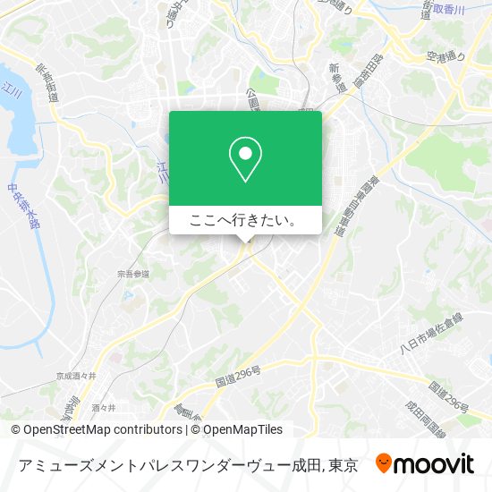アミューズメントパレスワンダーヴュー成田地図