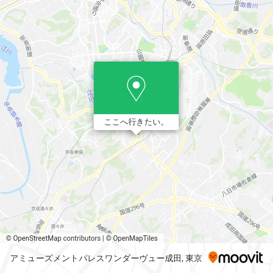 アミューズメントパレスワンダーヴュー成田地図