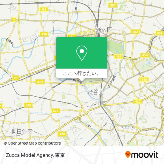 Zucca Model Agency地図