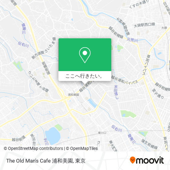The Old Man's Cafe 浦和美園地図