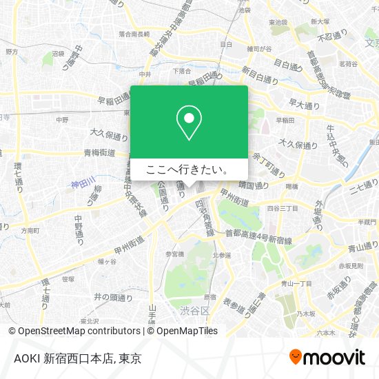 AOKI 新宿西口本店地図