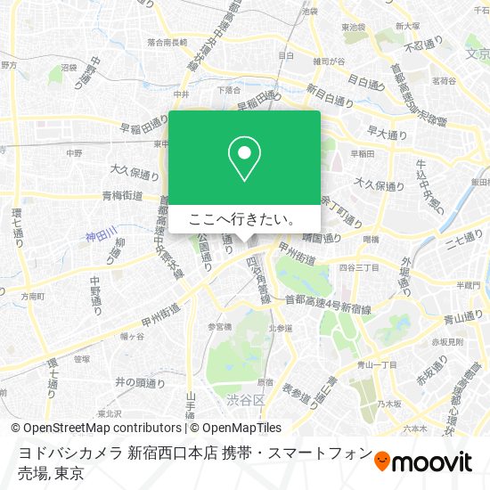 ヨドバシカメラ 新宿西口本店 携帯・スマートフォン売場地図