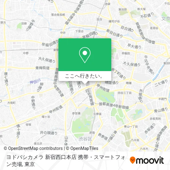 ヨドバシカメラ 新宿西口本店 携帯・スマートフォン売場地図