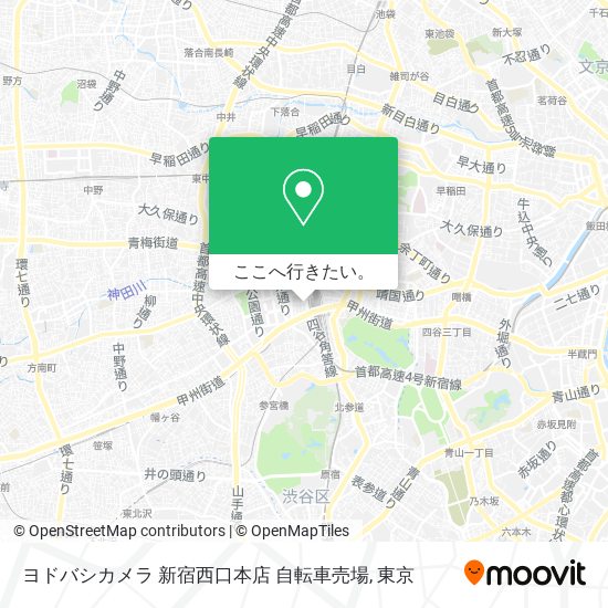 ヨドバシカメラ 新宿西口本店 自転車売場地図