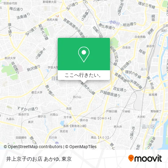 井上京子のお店 あかゆ地図