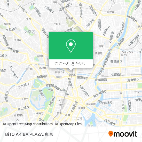 BiTO AKIBA PLAZA地図