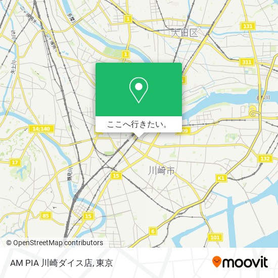 バスで川崎市のam Pia 川崎ダイス店への行き方 Moovit