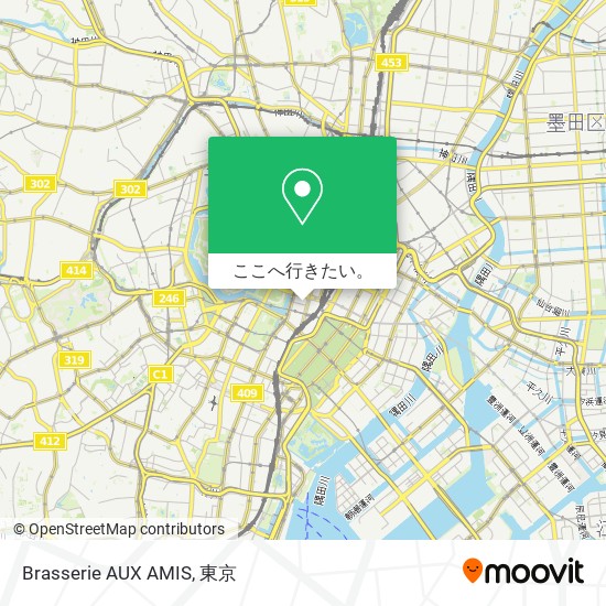 Brasserie AUX AMIS地図