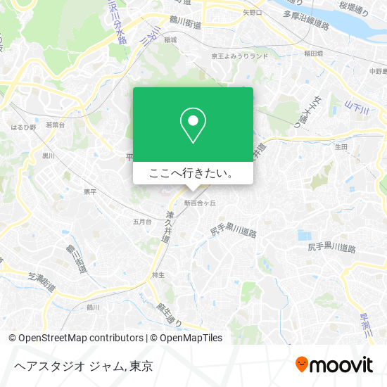 ヘアスタジオ ジャム地図