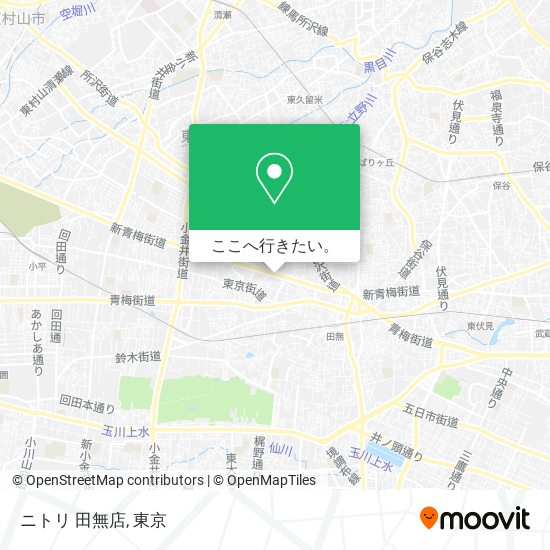 ニトリ 田無店地図