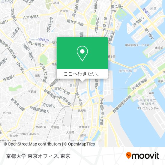 京都大学 東京オフィス地図