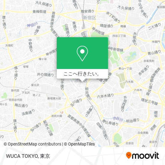 WUCA TOKYO地図