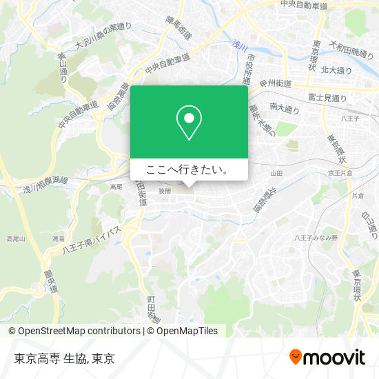 東京高専 生協地図