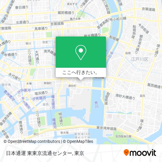 日本通運 東東京流通センター地図