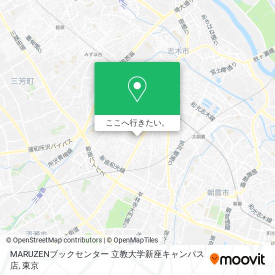 MARUZENブックセンター 立教大学新座キャンパス店地図