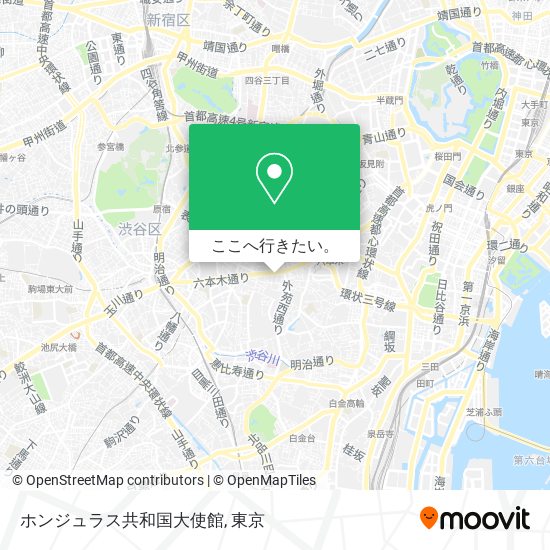 ホンジュラス共和国大使館地図