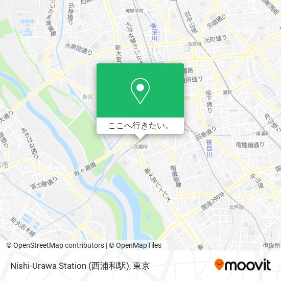 Nishi-Urawa Station (西浦和駅)地図