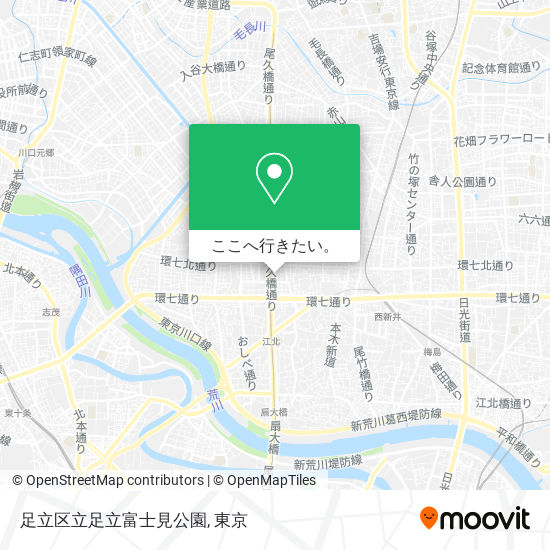 足立区立足立富士見公園地図