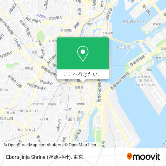 Ebara-jinja Shrine (荏原神社)地図