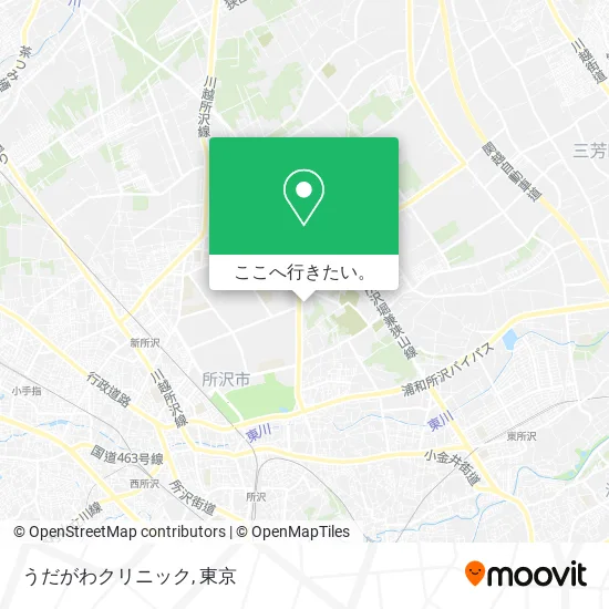 うだがわクリニック地図