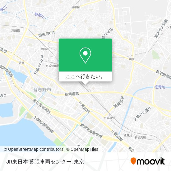 JR東日本 幕張車両センター地図