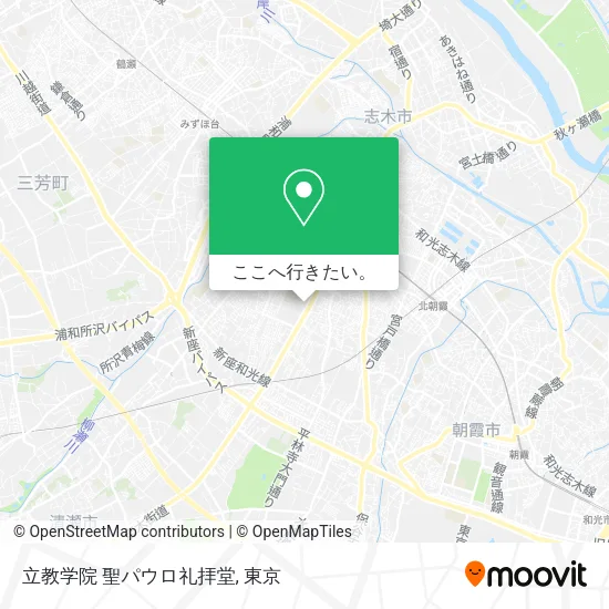 立教学院 聖パウロ礼拝堂地図
