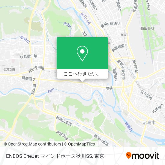 ENEOS EneJet マインドホース秋川SS地図