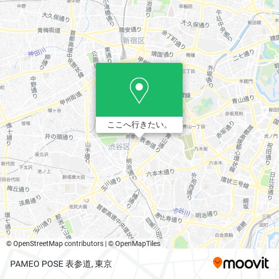 PAMEO POSE 表参道地図