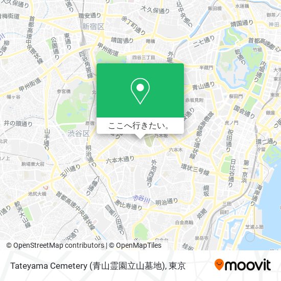Tateyama Cemetery (青山霊園立山墓地)地図