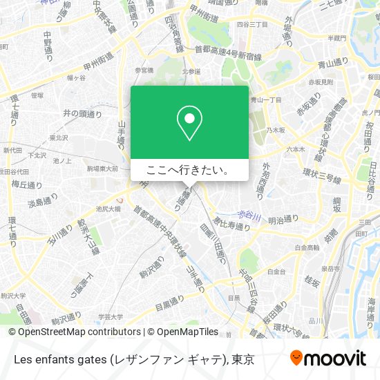 Les enfants gates (レザンファン ギャテ)地図