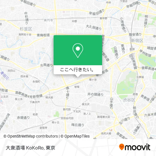 大衆酒場 KoKoRo地図