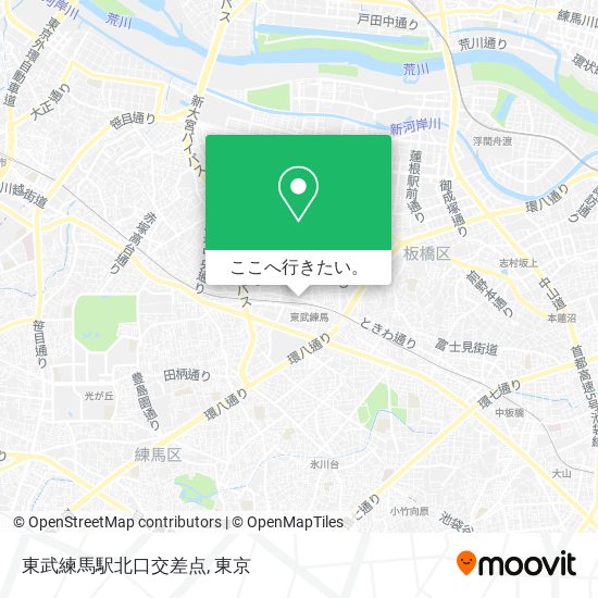 東武練馬駅北口交差点地図