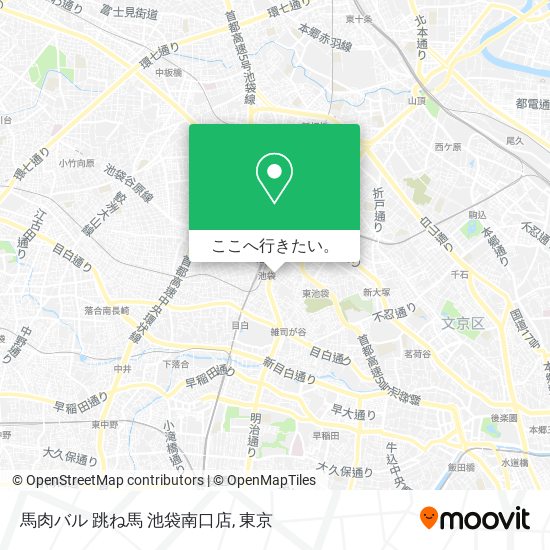 馬肉バル 跳ね馬 池袋南口店地図