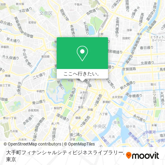 大手町フィナンシャルシティビジネスライブラリー地図