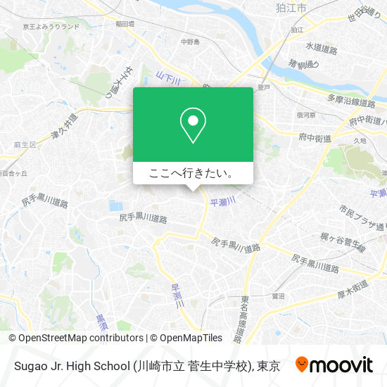 Sugao Jr. High School (川崎市立 菅生中学校)地図