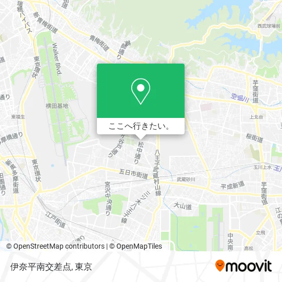 伊奈平南交差点地図