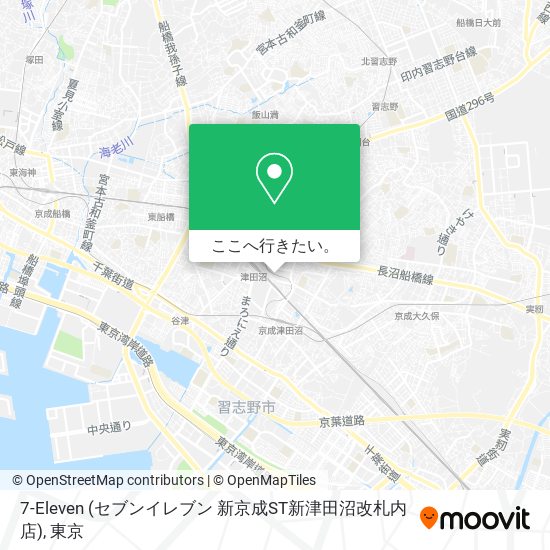 7-Eleven (セブンイレブン 新京成ST新津田沼改札内店)地図