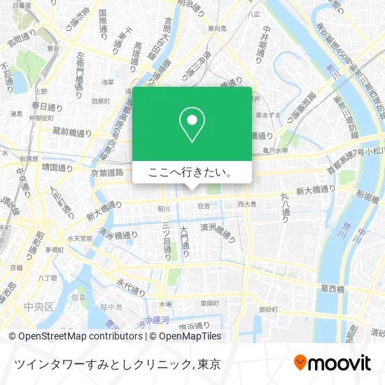 ツインタワーすみとしクリニック地図