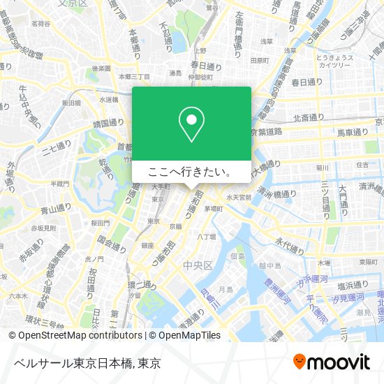 ベルサール東京日本橋地図