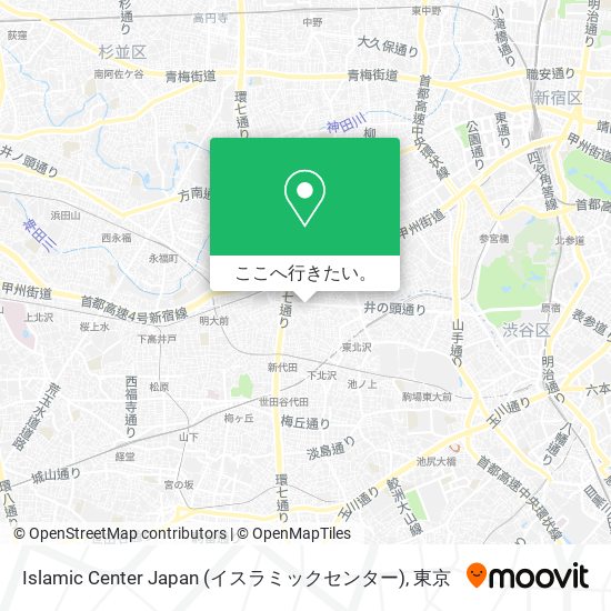 Islamic Center Japan (イスラミックセンター)地図