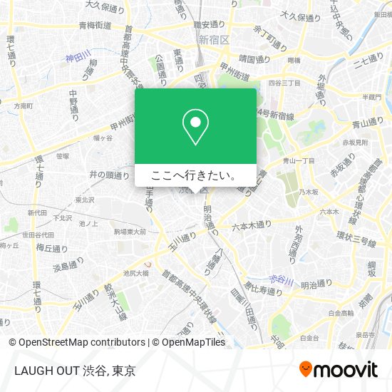 LAUGH OUT 渋谷地図