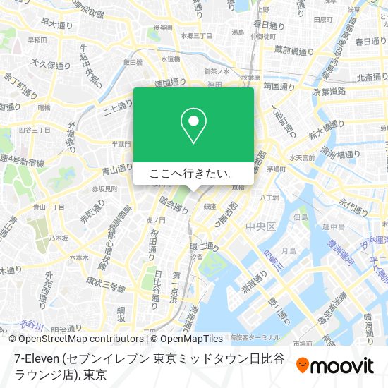 7-Eleven (セブンイレブン 東京ミッドタウン日比谷ラウンジ店)地図