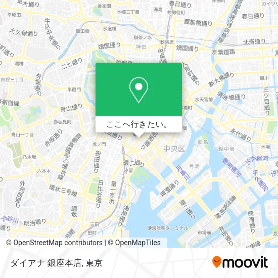ダイアナ 銀座本店地図