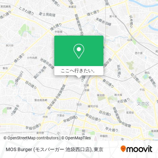 MOS Burger (モスバーガー 池袋西口店)地図