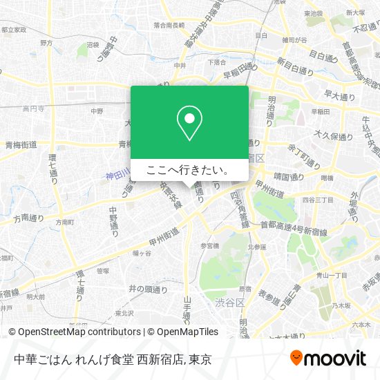 中華ごはん れんげ食堂 西新宿店地図