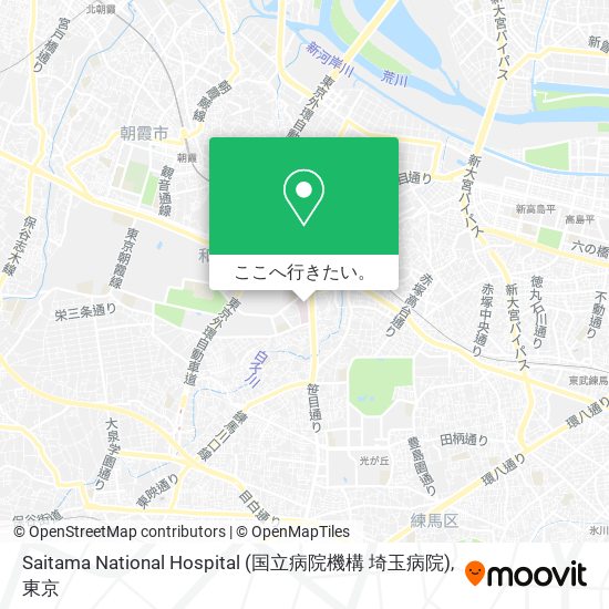 Saitama National Hospital (国立病院機構 埼玉病院)地図