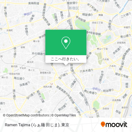 Ramen Tajima (らぁ麺 田じま)地図